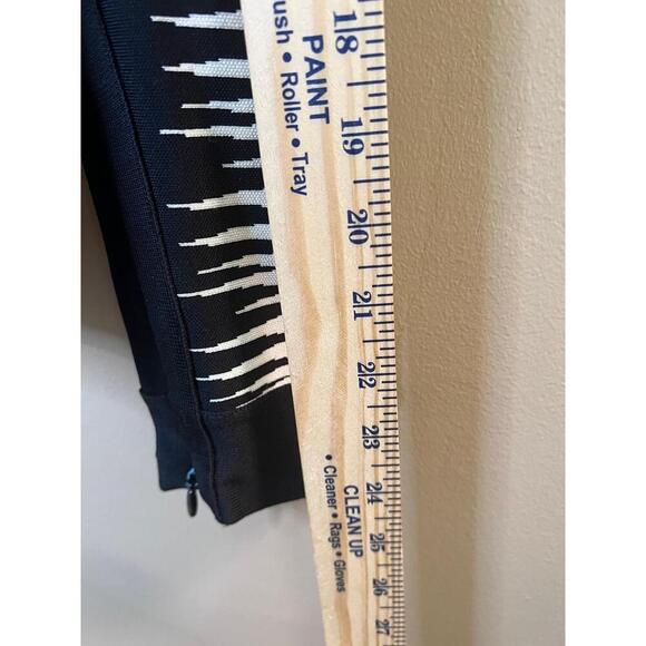 Herve Leger HYD4G309 Black White Bandage Zipper Sleeve Zip Up Sweater Large - Picture 11 of 14